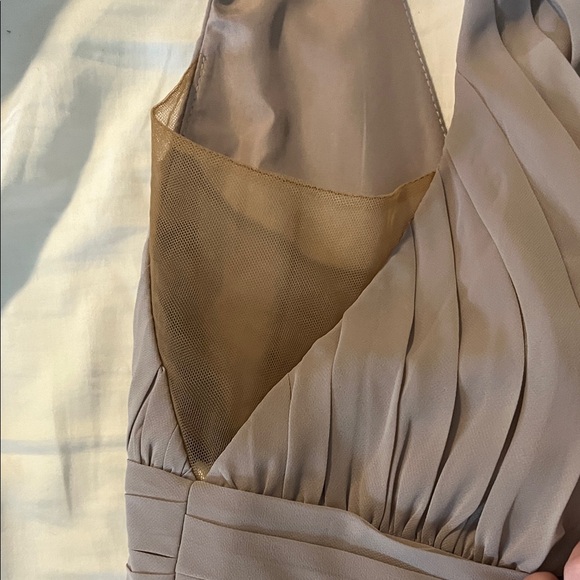 Revelry Taupe bridesmaid Dress - Picture 4 of 5